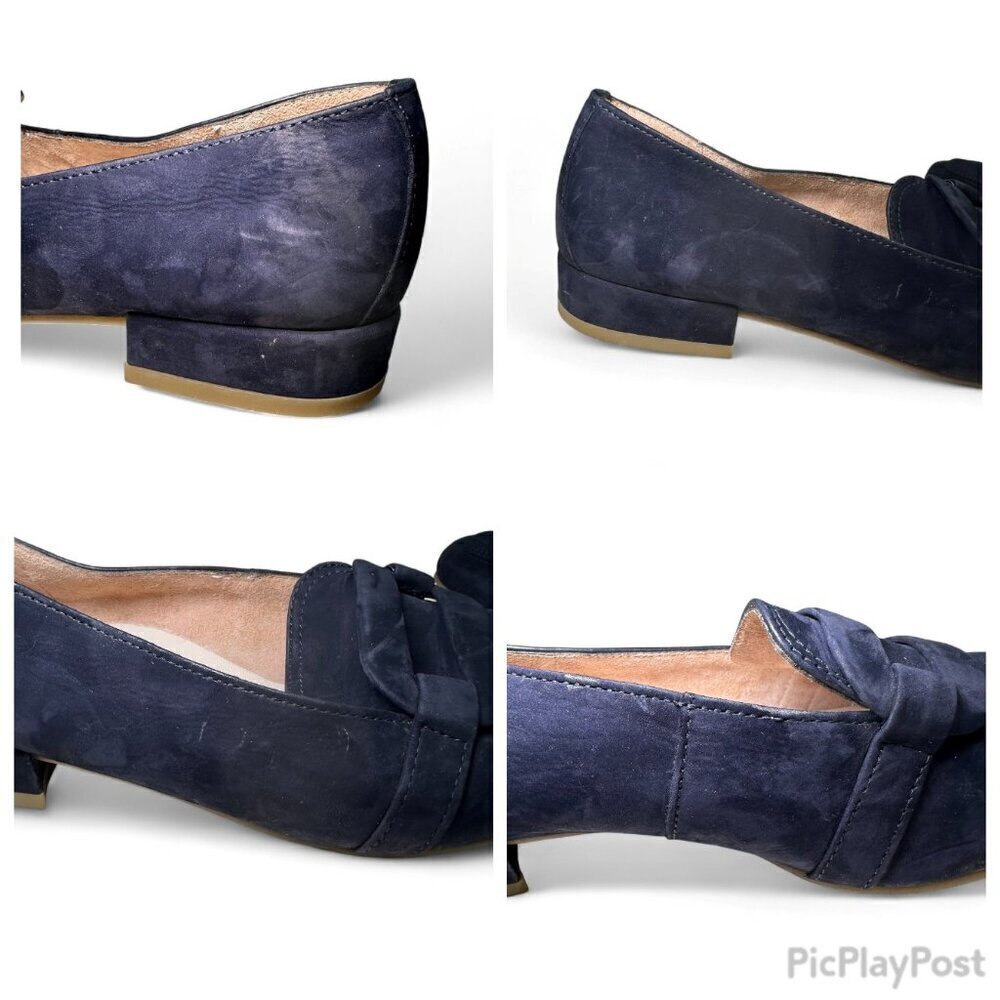 PAUL GREEN Sapphire Blue Rimona Flat Suede Loafers - Size UK 5 - Picture 12 of 14